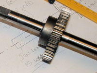 spur gear bonded to shaft