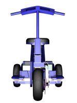 Double motor Scooter from front