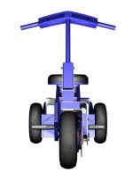 Front View on Single Motor Trike